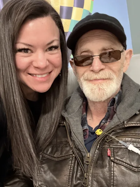 Brave selfie at Chemo