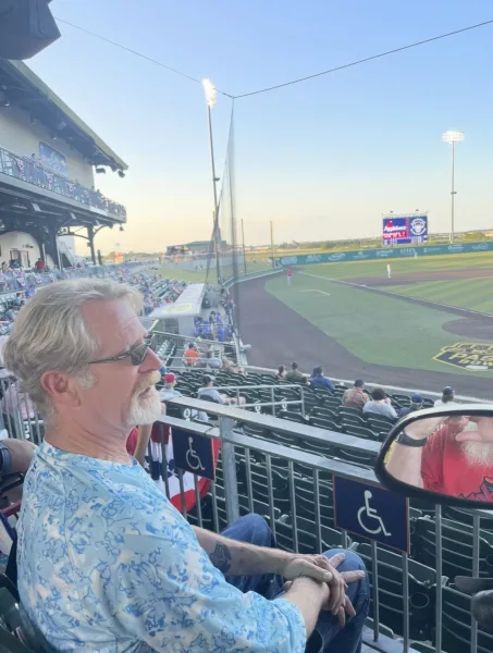 Cleburne RailRoaders baseball game
